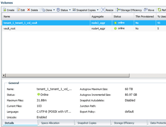 Просмотр статуса бэкапа в NetApp OnCommand System Manager