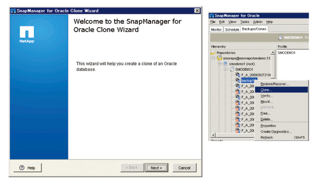 Запуск мастера Oracle Clone Wizard