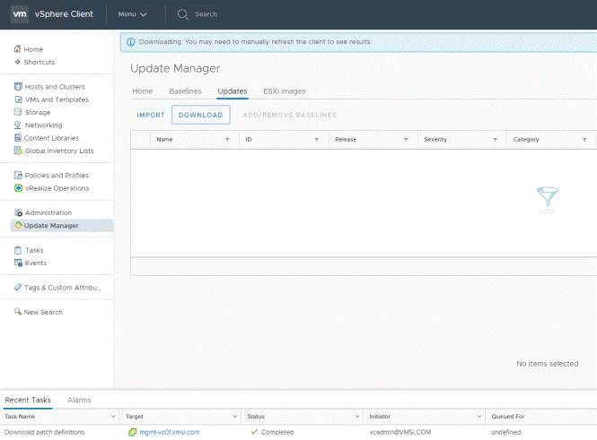 vSphere Update Manager (VUM