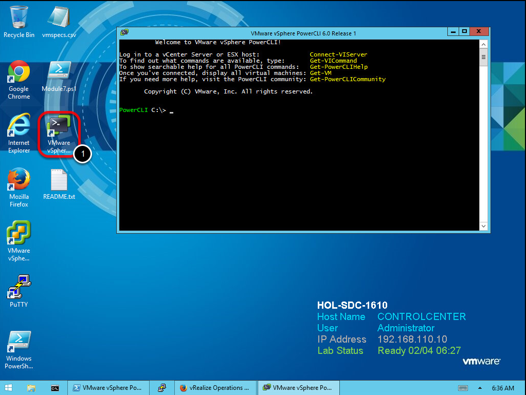 Запуск VMware vSphere PowerCLI